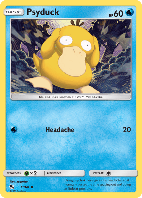 Psyduck (Reverse Holofoil) (11) — Hidden Fates
