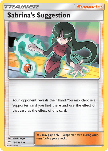 Sabrina's Suggestion (Reverse Holofoil) (154) — Team Up