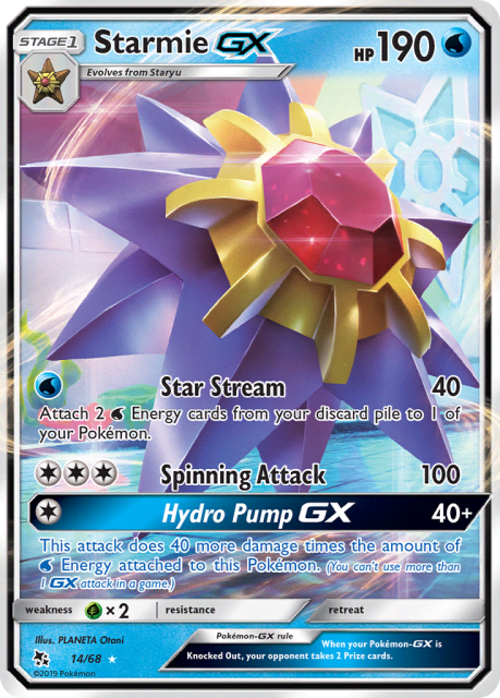 Starmie-GX (Holofoil) (14) — Hidden Fates