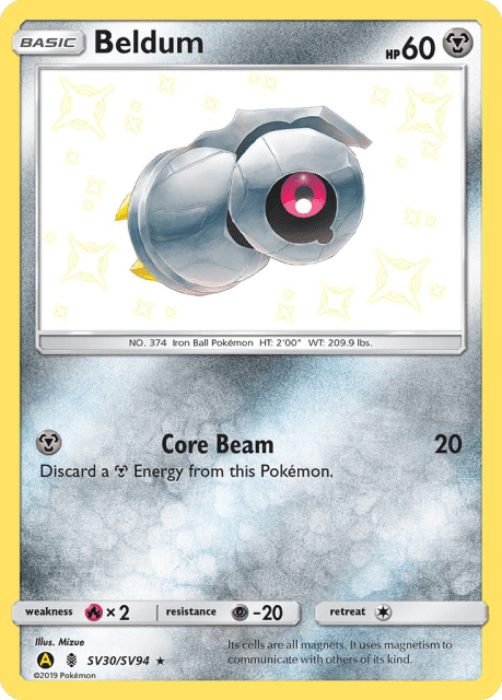 Beldum (Holofoil) (SV30) — Hidden Fates Shiny Vault