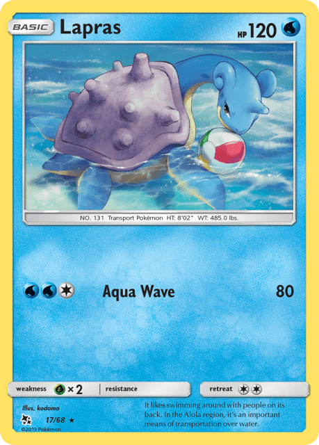 Lapras (Reverse Holofoil) (17) — Hidden Fates