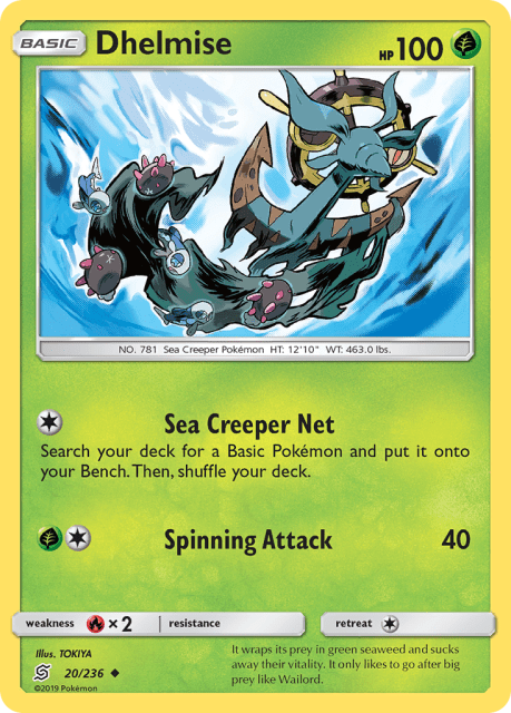 Dhelmise (Reverse Holofoil) (20) — Unified Minds