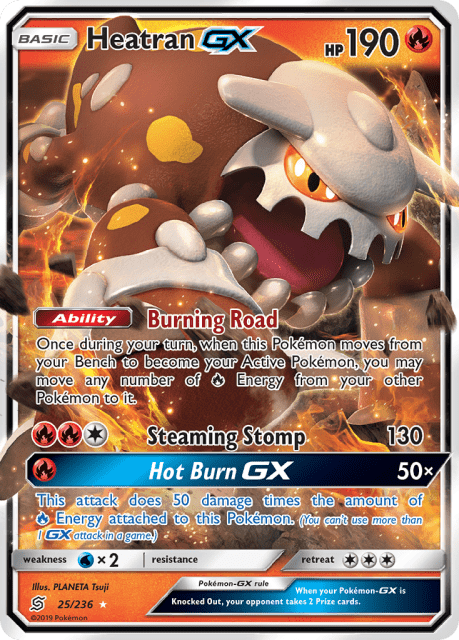 Heatran-GX (Holofoil) (25) — Unified Minds