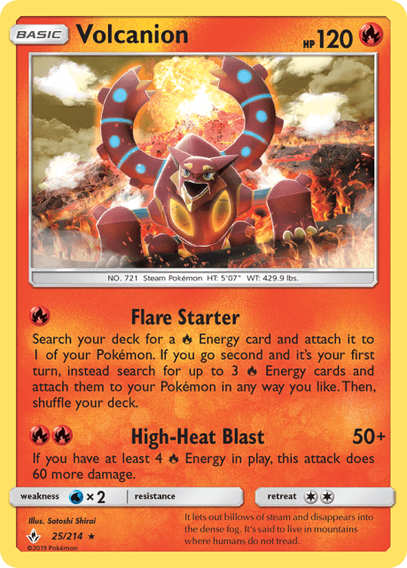 Volcanion (Holofoil) (25) — Unbroken Bonds