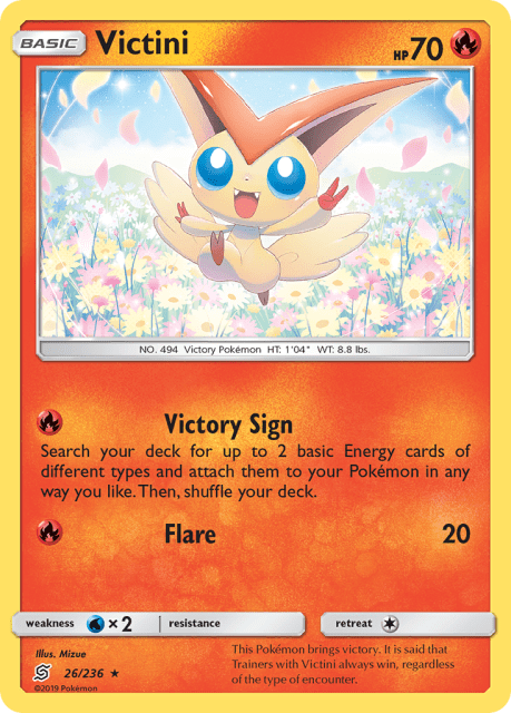 Victini (Reverse Holofoil) (26) — Unified Minds