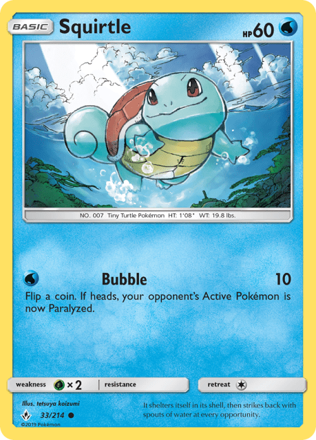 Squirtle (Reverse Holofoil) (33) — Unbroken Bonds