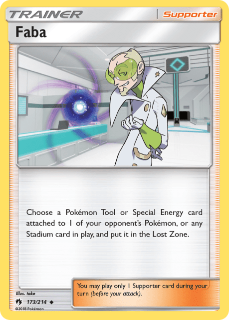 Faba (Reverse Holofoil) (173) — Lost Thunder