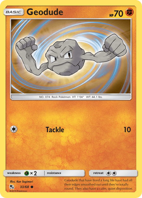 Geodude (Reverse Holofoil) (33) — Hidden Fates