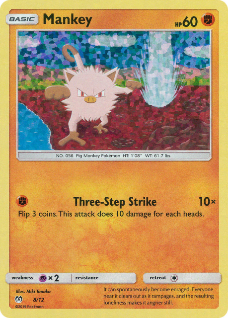 Mankey (Holofoil) (8) — McDonald's Collection 2019