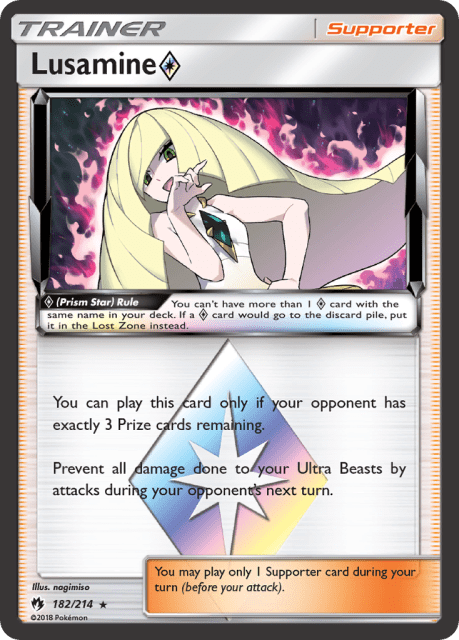 Lusamine ◇ (Holofoil) (182) — Lost Thunder
