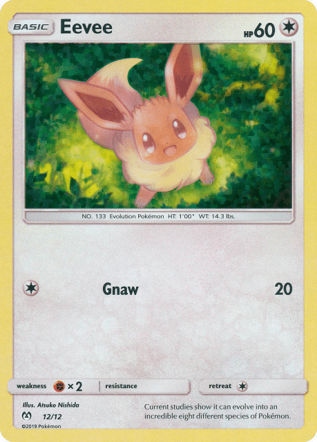 Eevee (Holofoil) (12) — McDonald's Collection 2019