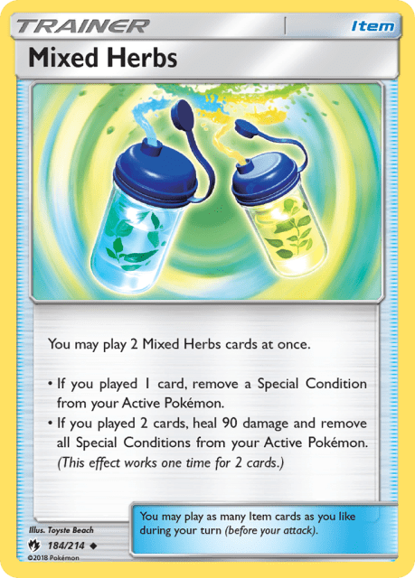 Mixed Herbs (Reverse Holofoil) (184) — Lost Thunder