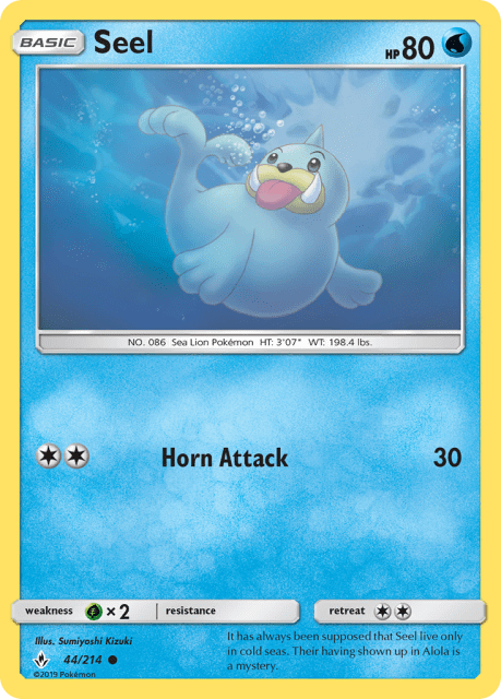 Seel (Reverse Holofoil) (44) — Unbroken Bonds