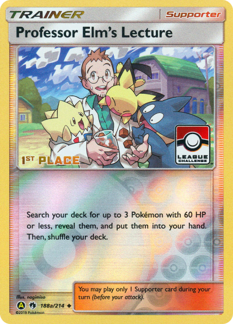 Professor Elm's Lecture (Reverse Holofoil) (188a) — Lost Thunder