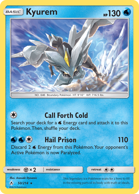Kyurem (Holofoil) (50) — Unbroken Bonds
