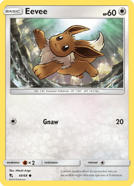 Eevee (Charizard Stamp26) (49) — Hidden Fates
