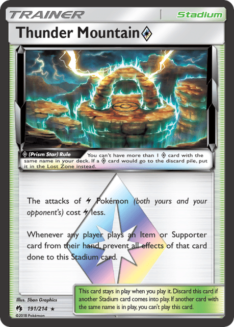 Thunder Mountain ◇ (Holofoil) (191) — Lost Thunder