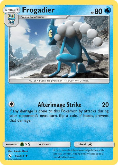 Frogadier (Reverse Holofoil) (52) — Unbroken Bonds