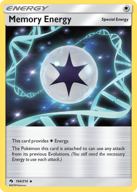 Memory Energy (Reverse Holofoil) (194) — Lost Thunder