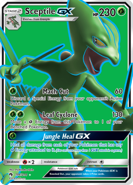 Sceptile-GX (Holofoil) (196) — Lost Thunder