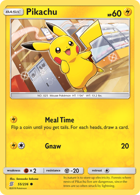 Pikachu (Reverse Holofoil) (55) — Unified Minds