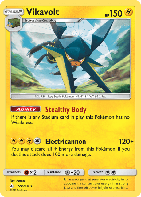 Vikavolt (Reverse Holofoil) (59) — Unbroken Bonds