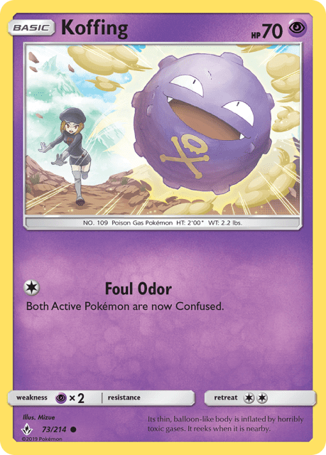 Koffing (Reverse Holofoil) (73) — Unbroken Bonds