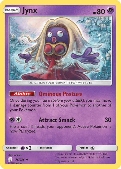 Jynx (Reverse Holofoil) (76) — Unified Minds