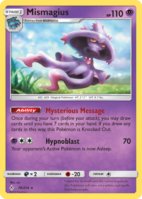Mismagius (Reverse Holofoil) (78) — Unbroken Bonds