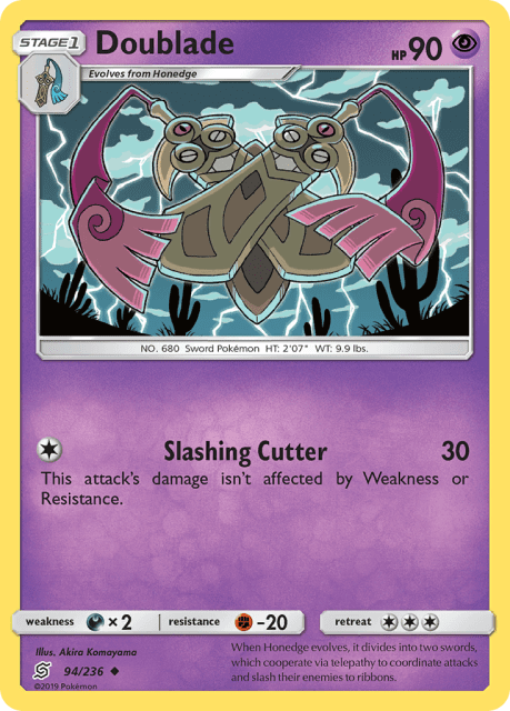 Doublade (Reverse Holofoil) (94) — Unified Minds