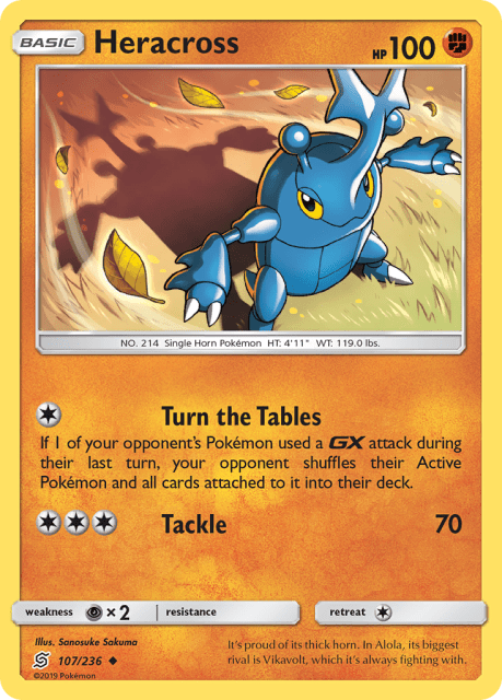 Heracross (Reverse Holofoil) (107) — Unified Minds