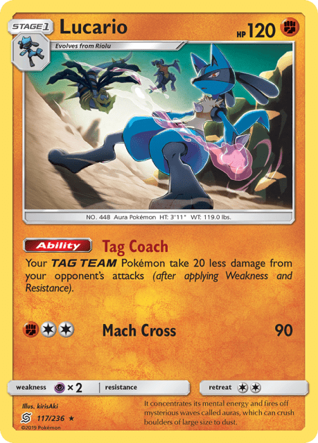 Lucario (Reverse Holofoil) (117) — Unified Minds