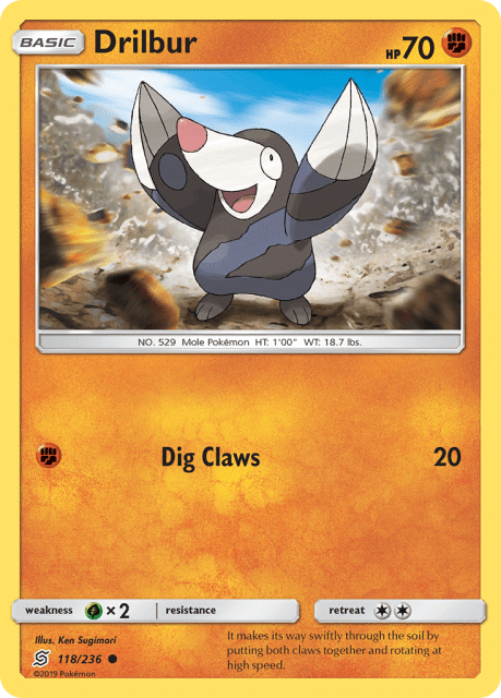 Drilbur (Reverse Holofoil) (118) — Unified Minds