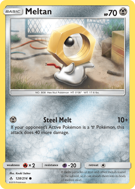 Meltan (Reverse Holofoil) (128) — Unbroken Bonds
