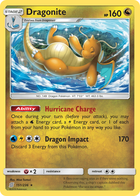 Dragonite (Reverse Holofoil) (151) — Unified Minds