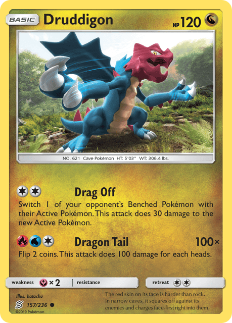 Druddigon (Reverse Holofoil) (157) — Unified Minds