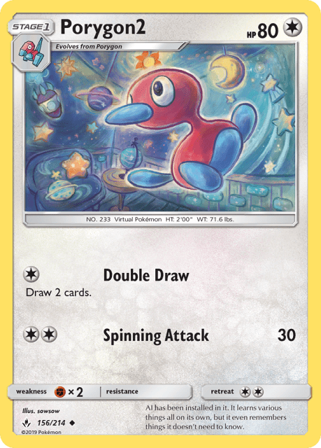 Porygon2 (Reverse Holofoil) (156) — Unbroken Bonds