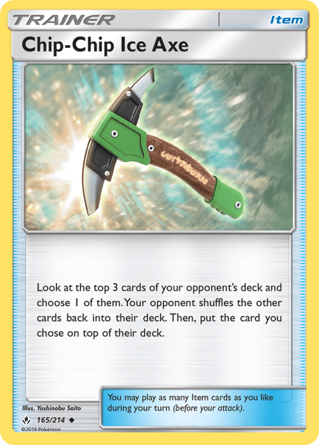Chip-Chip Ice Axe (Reverse Holofoil) (165) — Unbroken Bonds