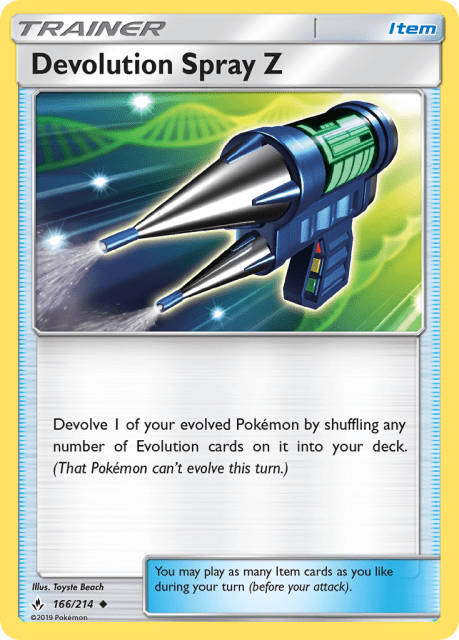 Devolution Spray Z (Reverse Holofoil) (166) — Unbroken Bonds