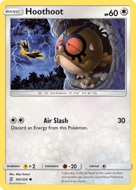 Hoothoot (Reverse Holofoil) (165) — Unified Minds
