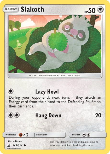 Slakoth (Reverse Holofoil) (167) — Unified Minds