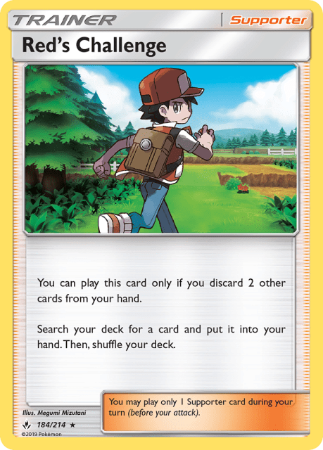 Red's Challenge (Reverse Holofoil) (184) — Unbroken Bonds