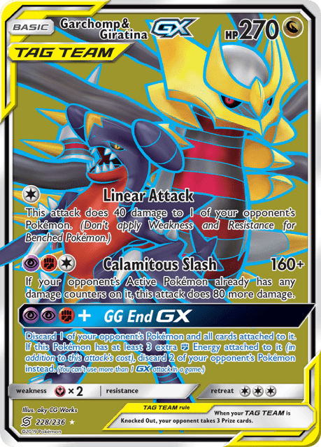 Garchomp & Giratina-GX (Holofoil) (228) — Unified Minds