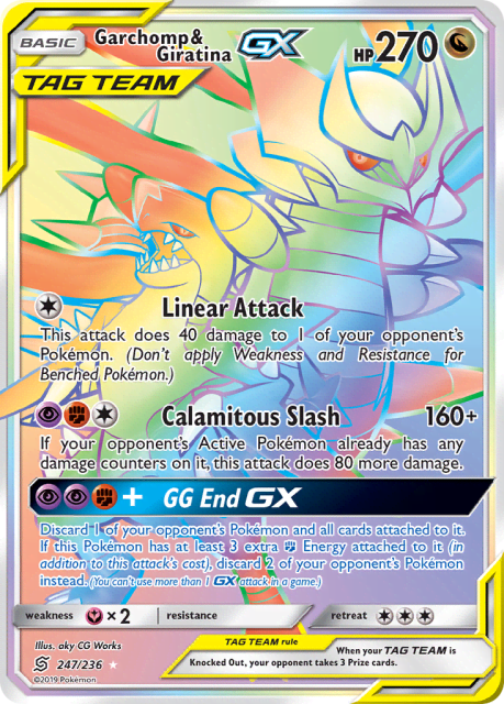 Garchomp & Giratina-GX (Holofoil) (247) — Unified Minds