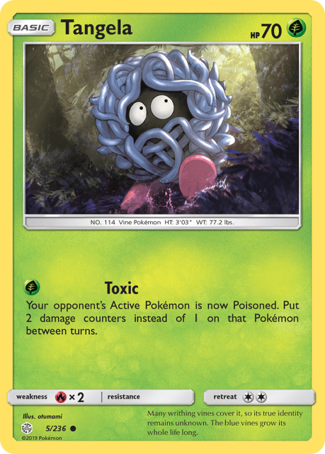 Tangela (Reverse Holofoil) (5) — Cosmic Eclipse