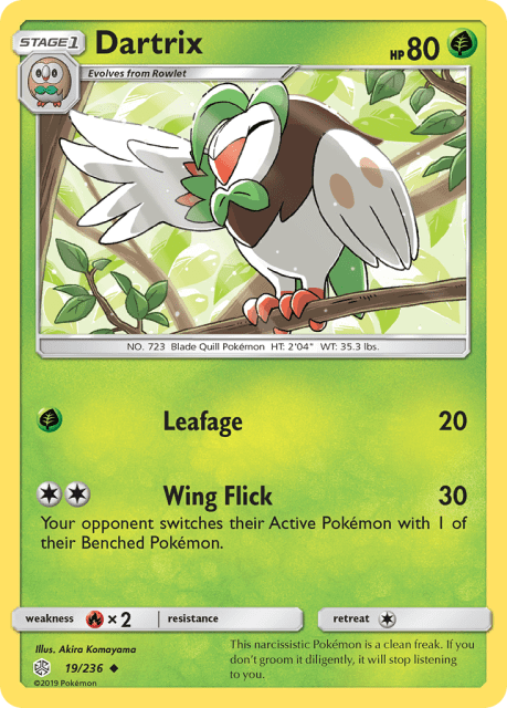 Dartrix (Reverse Holofoil) (19) — Cosmic Eclipse