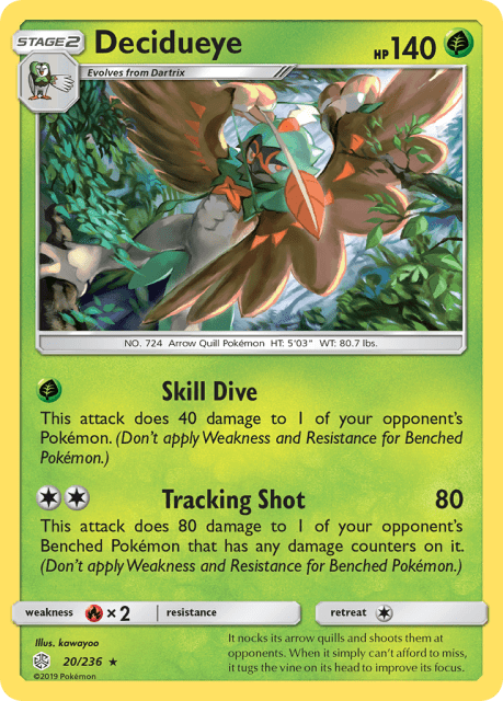 Decidueye (Holofoil) (20) — Cosmic Eclipse