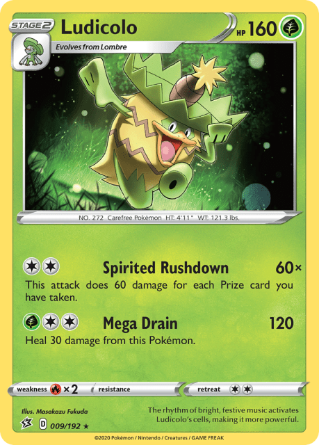 Ludicolo (Reverse Holofoil) (9) — Rebel Clash