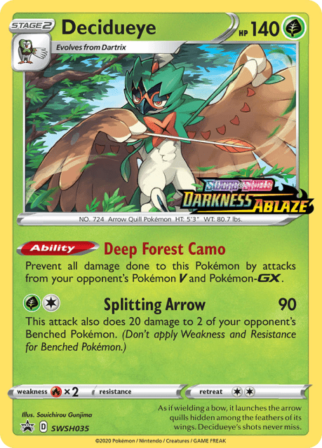 Decidueye (Holofoil) (SWSH035) — SWSH Black Star Promos