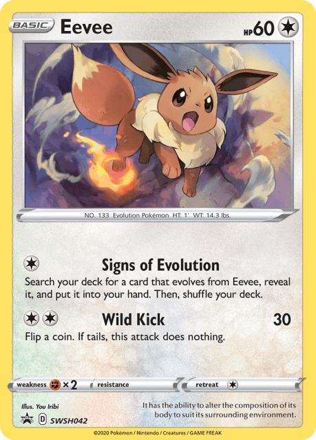 Eevee (Holofoil) (SWSH042) — SWSH Black Star Promos